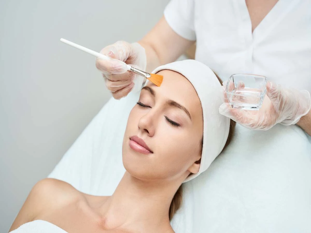 A Woman Getting Chemical Peels Treatment in Mesa, AZ | Emily Frost Aesthetics