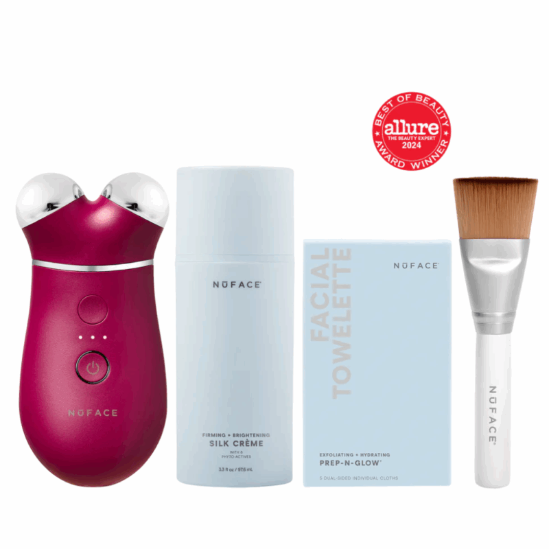 NuFACE TRINITY+ Smart Advanced Facial Microcurrent Device Kit